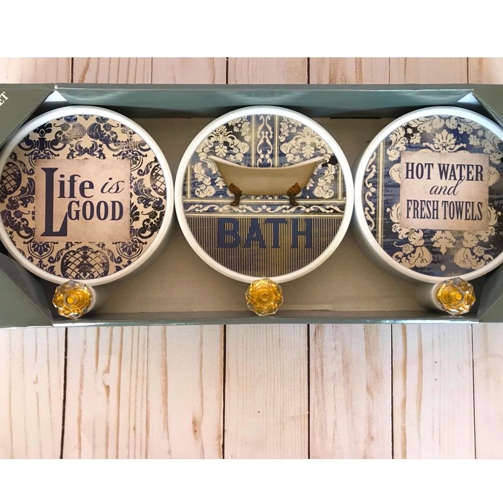 Bathroom Hanging Decor 3 Piece Hook Set